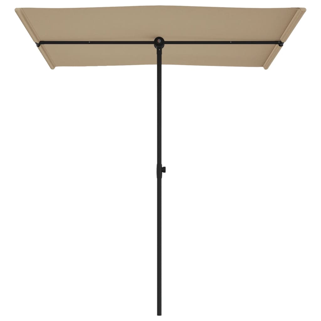Ομπρέλα Κήπου Taupe 180 x 110 εκ. με Ιστό Αλουμινίου 4