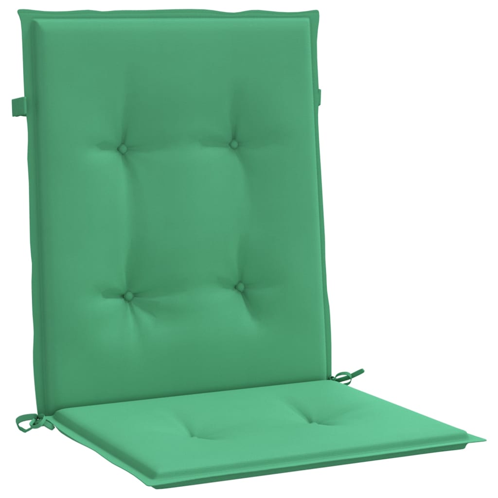 Μαξιλάρια Καρέκλας Κήπου με Πλάτη 2 τεμ. Πράσινα 100x50x3 εκ. 5