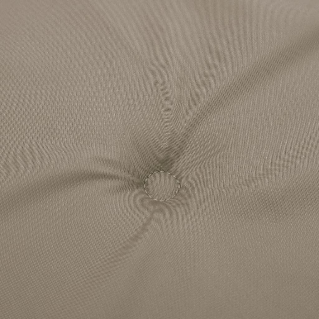 Μαξιλάρια Καρέκλας Κήπου με Πλάτη 2 τεμ. Taupe 100x50x3 εκ. 8