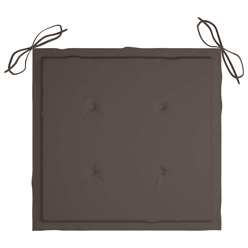 Μαξιλάρια Καρέκλας Κήπου 4 τεμ. Taupe 40x40x3 εκ. Υφασμάτινα 4