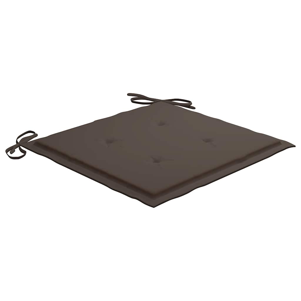 Μαξιλάρια Καρέκλας Κήπου 4 τεμ. Taupe 40x40x3 εκ. Υφασμάτινα 5