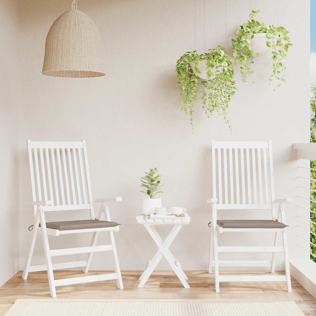 Μαξιλάρια Καρέκλας Κήπου 2 τεμ. Taupe 50x50x4 εκ. Oxford Ύφασμα 1