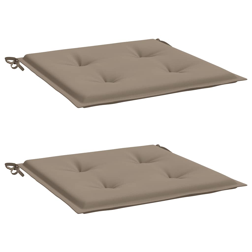 Μαξιλάρια Καρέκλας Κήπου 2 τεμ. Taupe 50x50x4 εκ. Oxford Ύφασμα 3