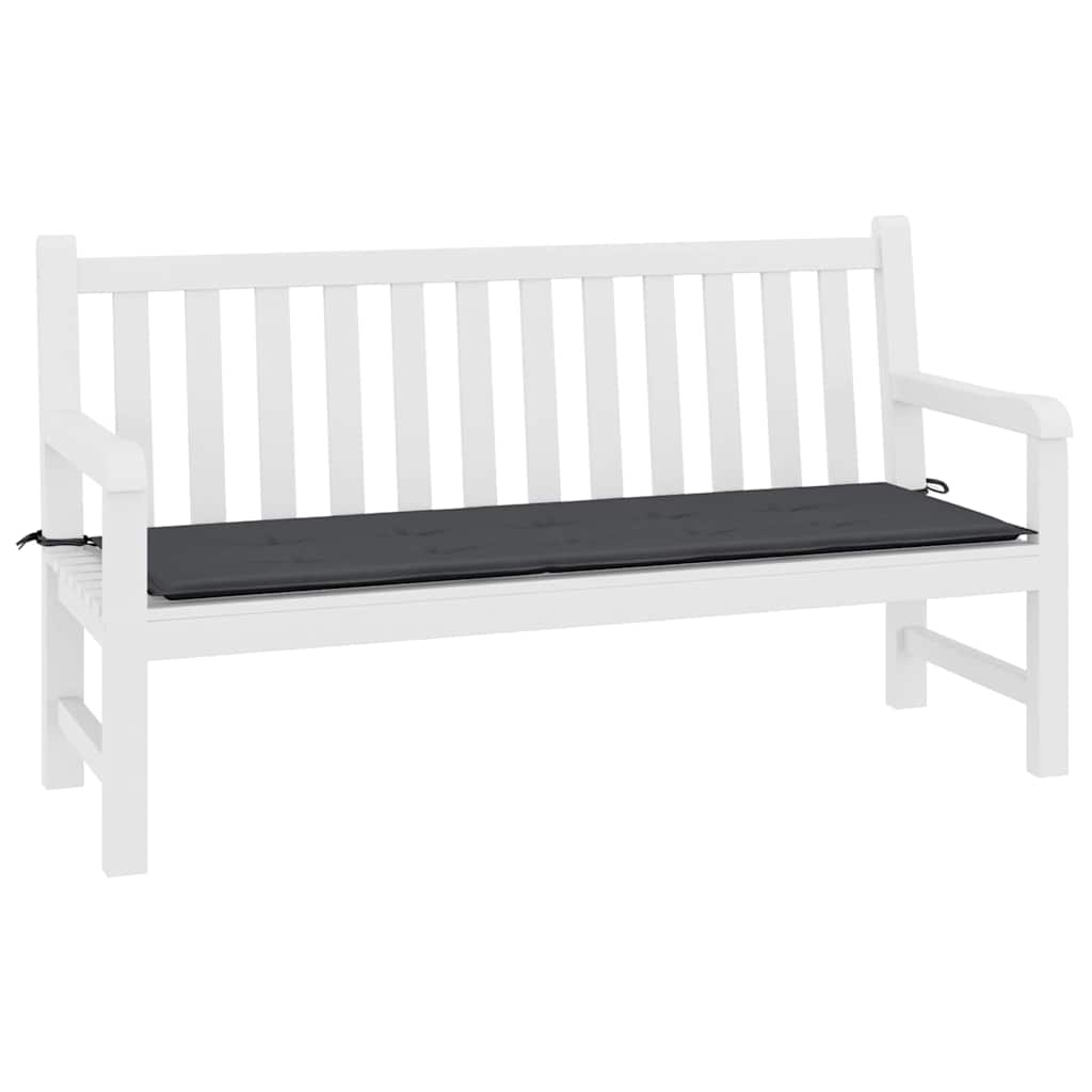 Μαξιλάρι Πάγκου Κήπου Μαύρο 180x50x3 εκ. Ύφασμα Oxford 3