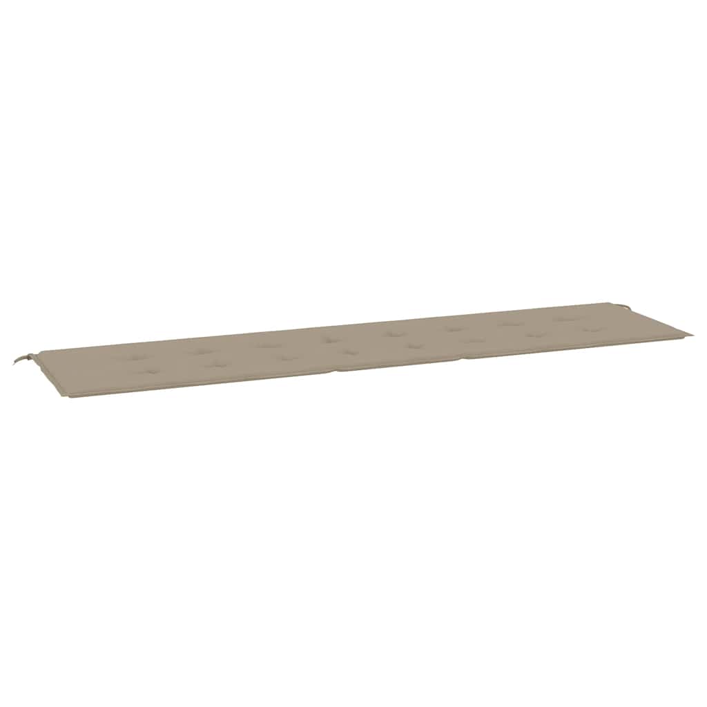 Μαξιλάρι Πάγκου Κήπου Taupe 200x50x4 εκ. Ύφασμα Oxford 2