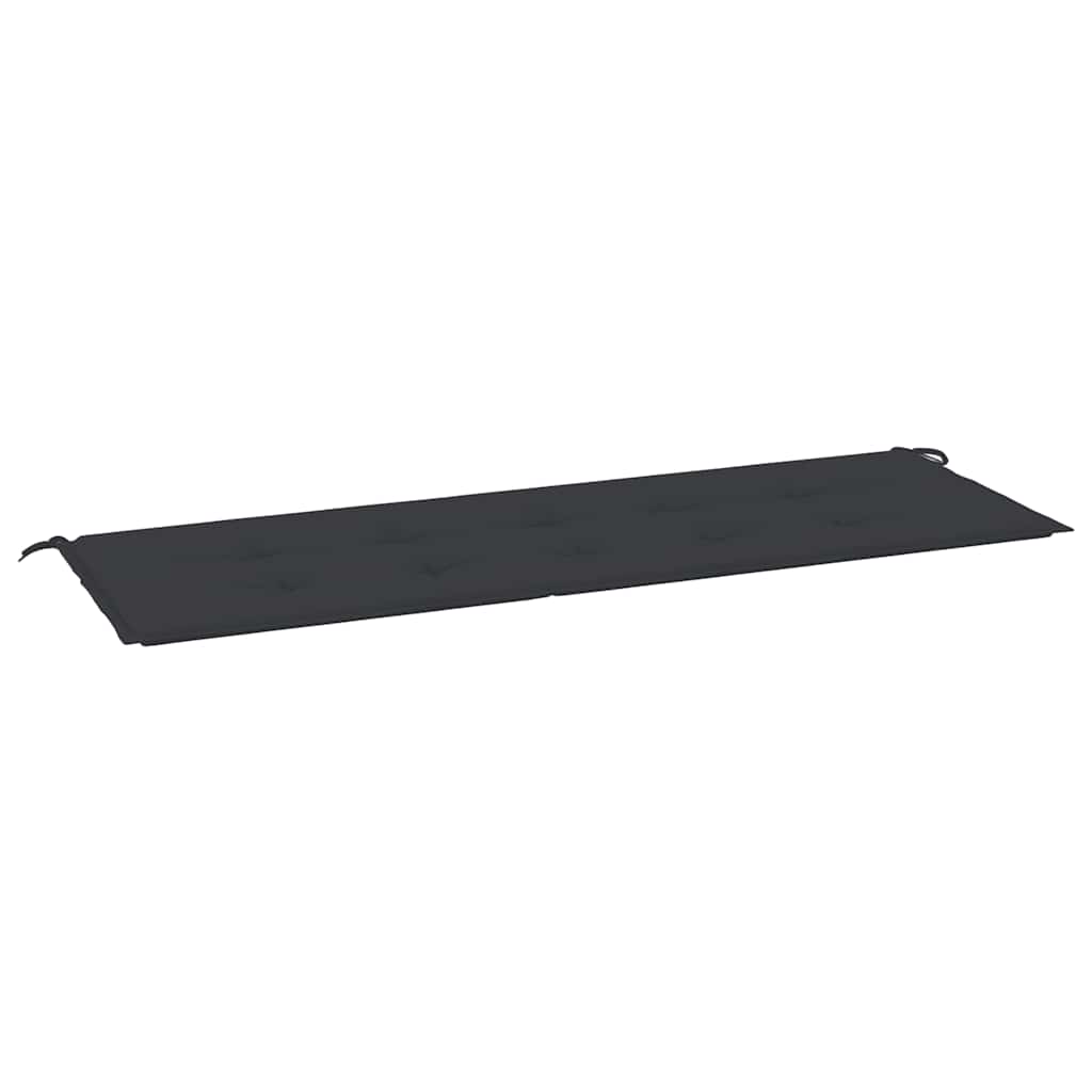 Μαξιλάρι Πάγκου Κήπου Μαύρο 150x50x4 εκ. Ύφασμα Oxford 2