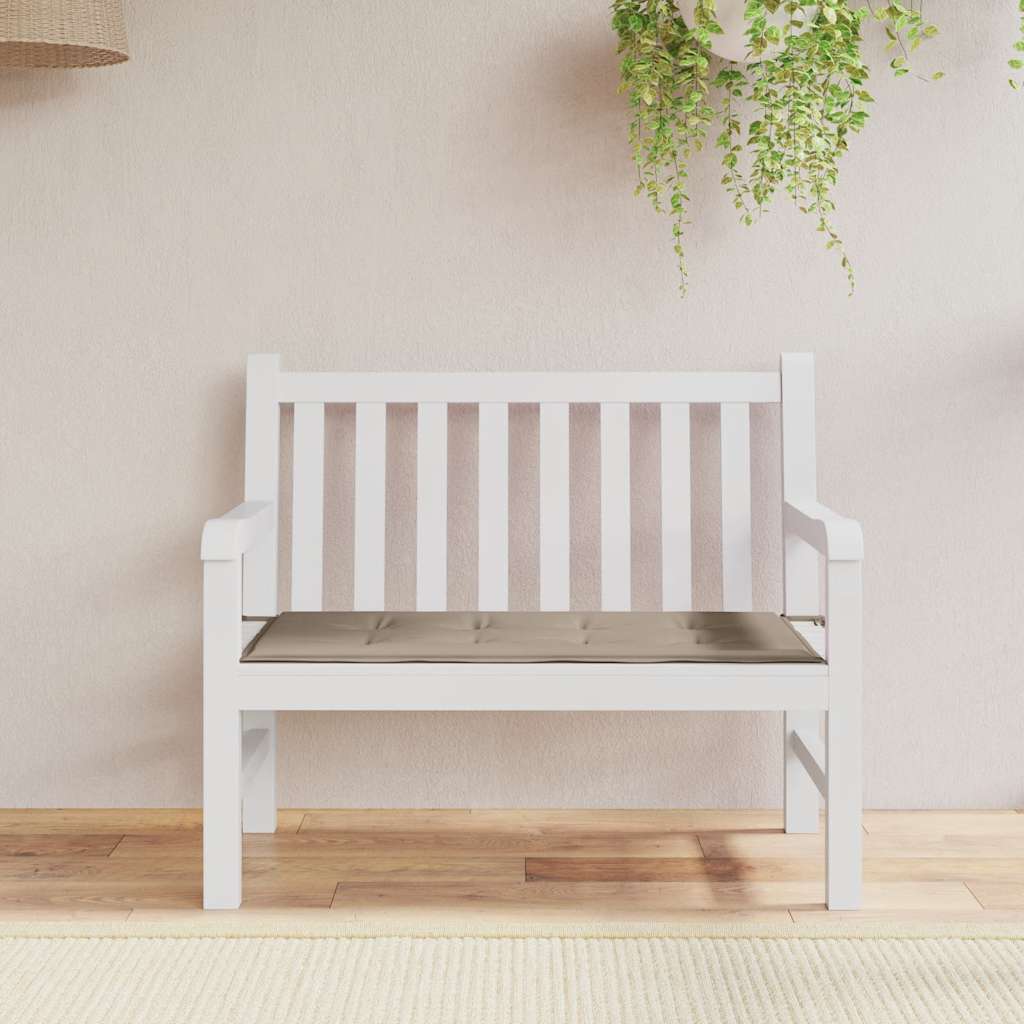 Μαξιλάρι Πάγκου Κήπου Taupe 100x50x4 εκ. Ύφασμα Oxford 1