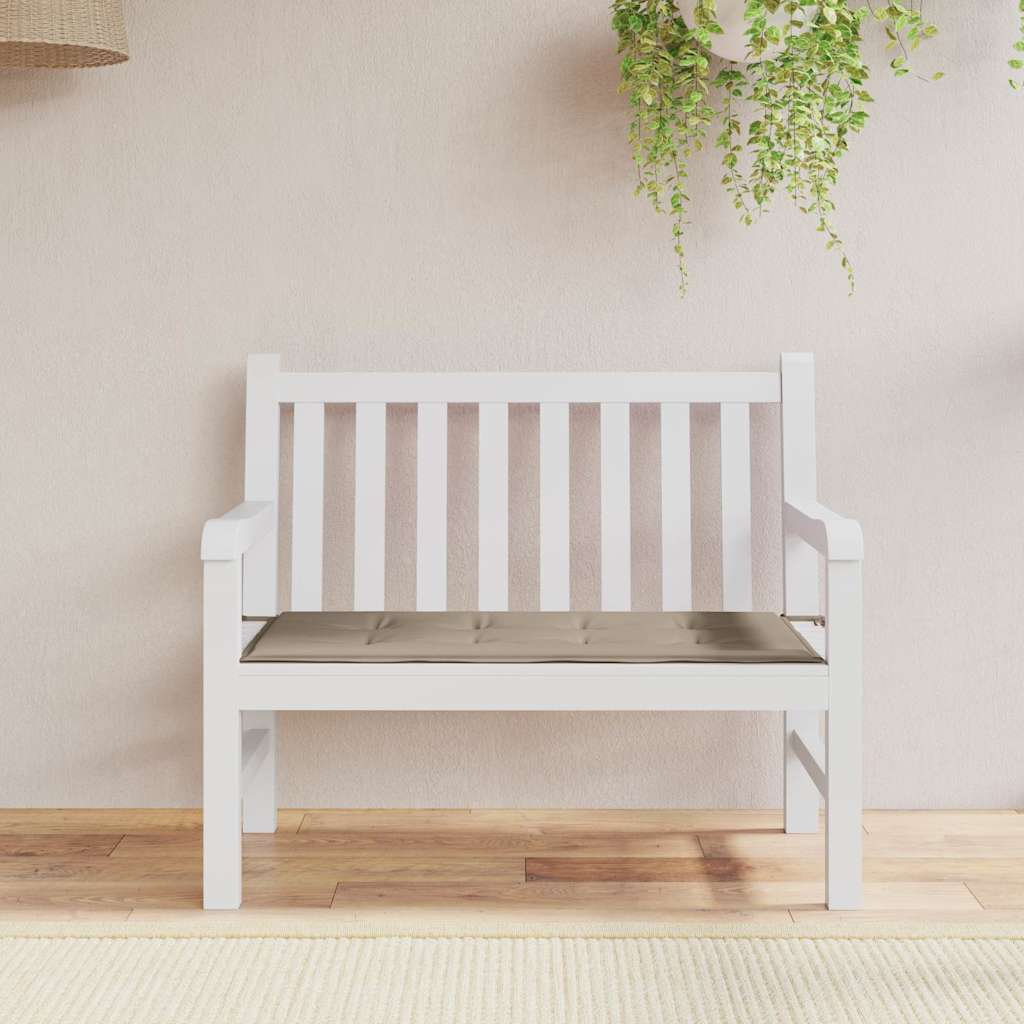 Μαξιλάρι Πάγκου Κήπου Taupe 120x50x4 εκ. Ύφασμα Oxford 1