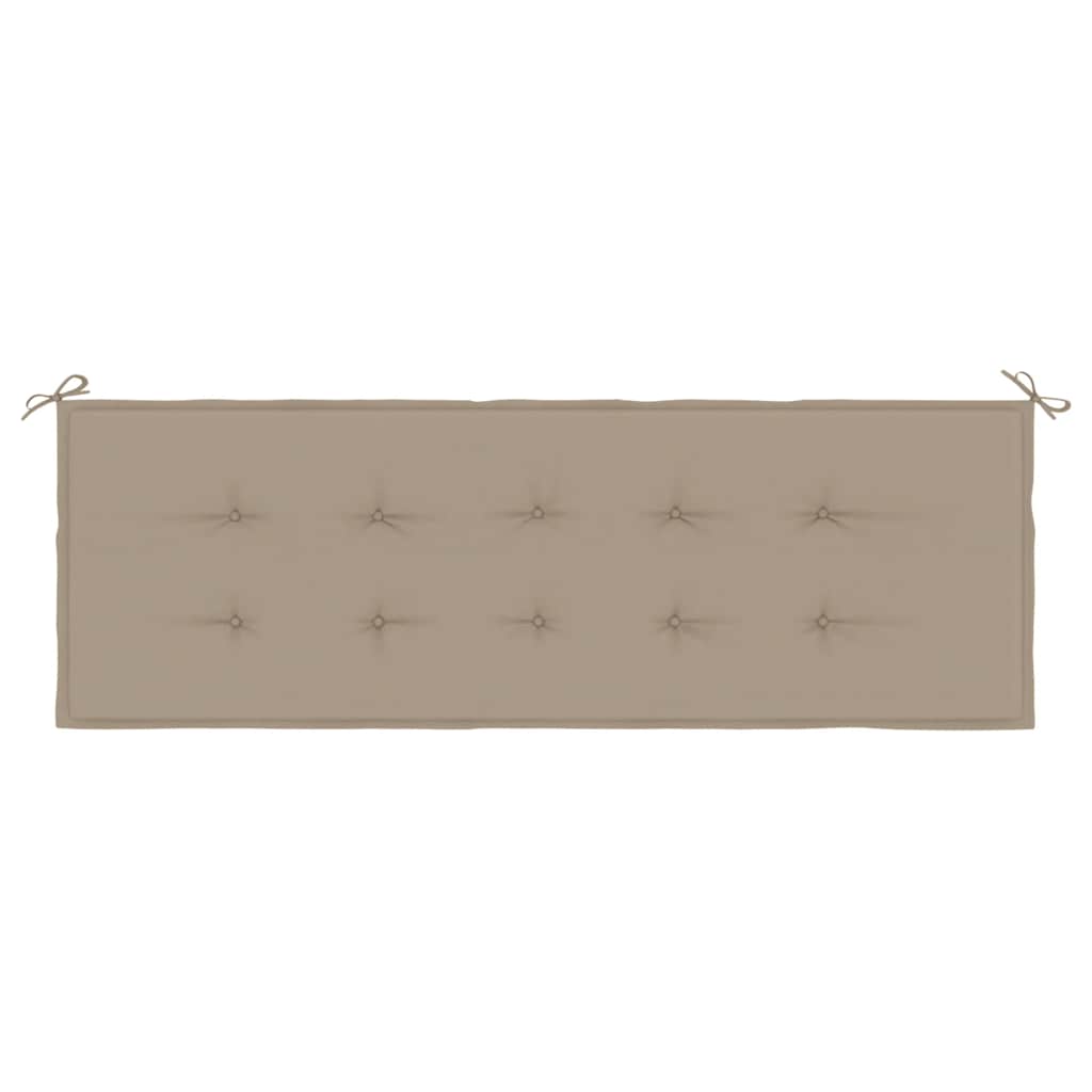 Μαξιλάρι Πάγκου Κήπου Taupe 150x50x4 εκ. Ύφασμα Oxford 4