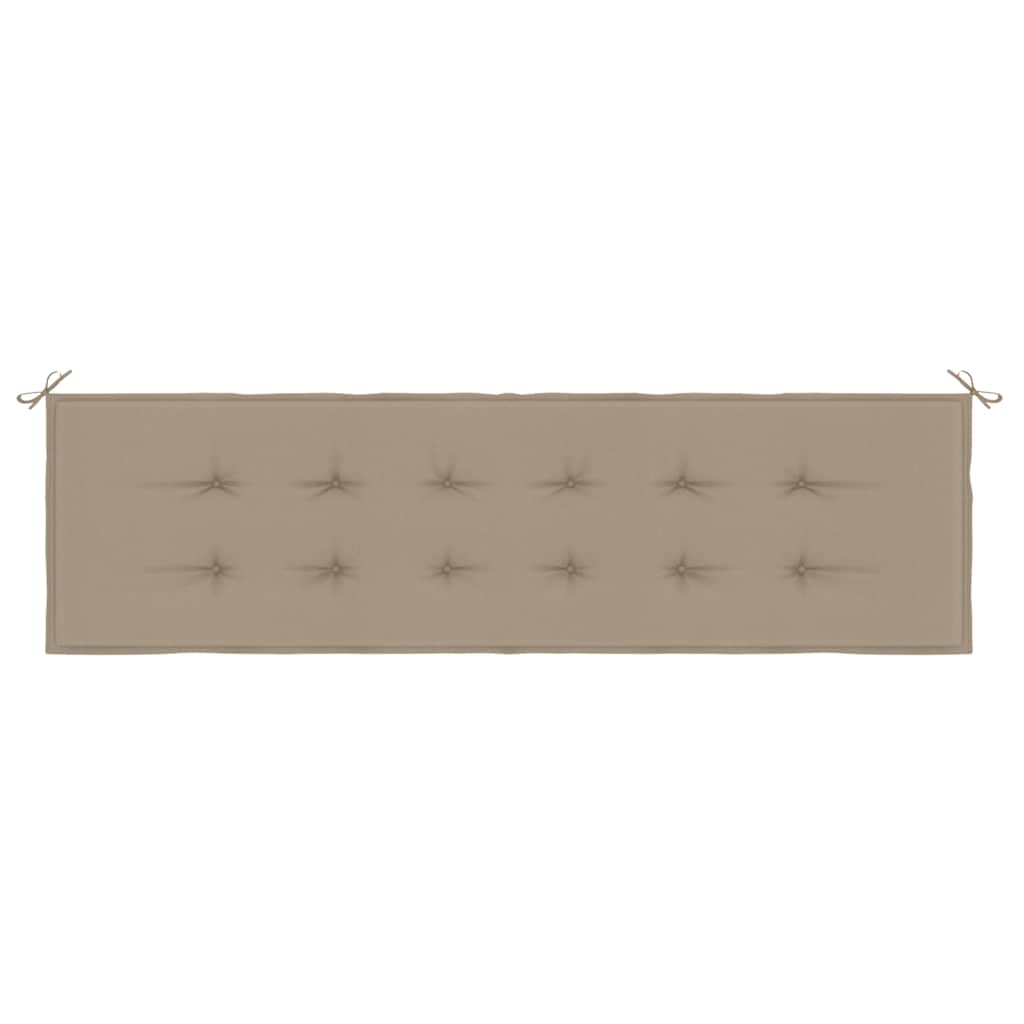 Μαξιλάρι Πάγκου Κήπου Taupe 180x50x3 εκ. Ύφασμα Oxford 4