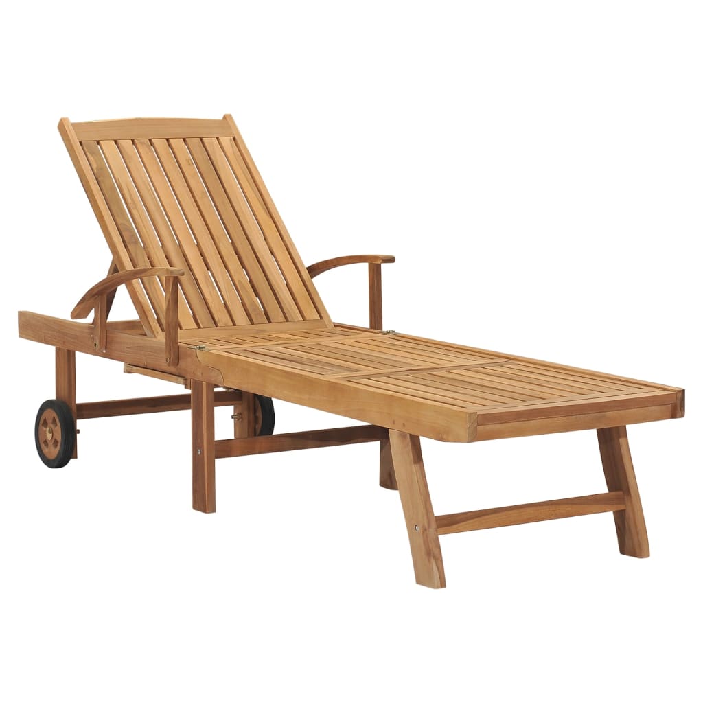 Ξαπλώστρα από Μασίφ Ξύλο Teak 1