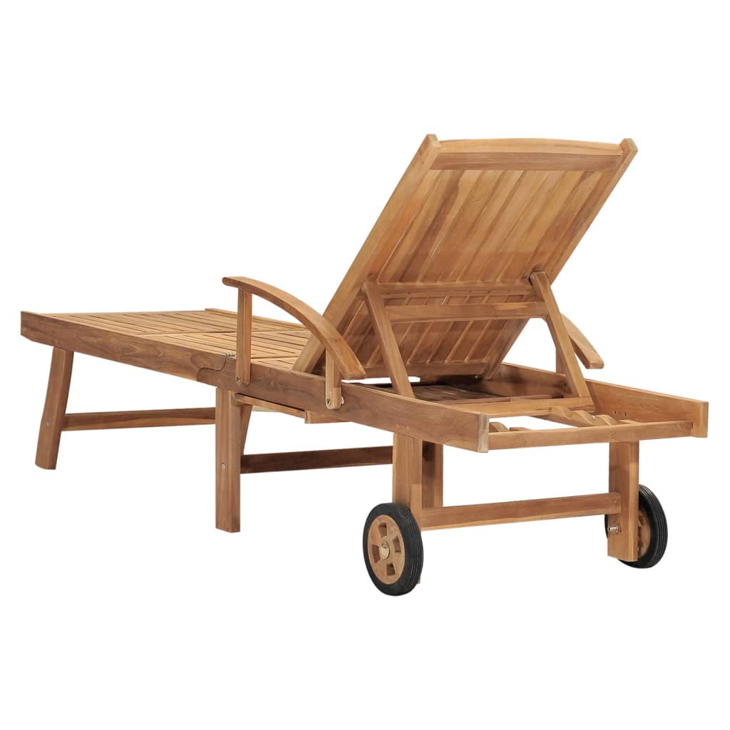 Ξαπλώστρα από Μασίφ Ξύλο Teak 5