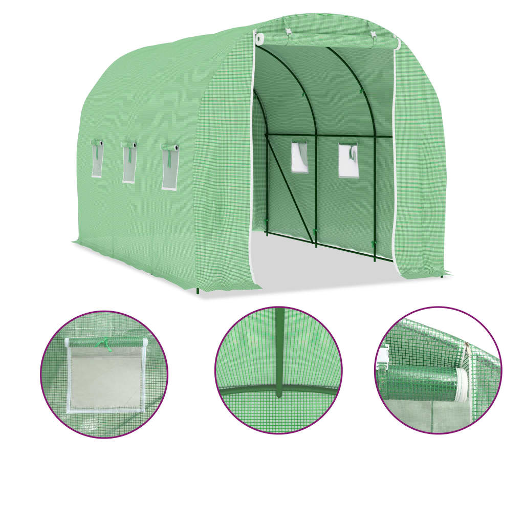 Θερμοκήπιο 6,86 μ² 3,43 x 2 x 2 μ. 5