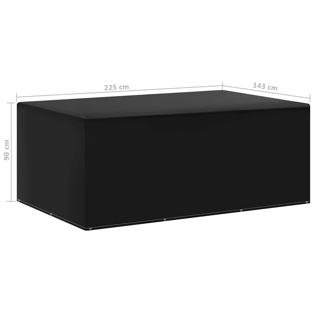 Κάλυμμα Επίπλων Κήπου με 7 Κρίκους 143 x 225 x 90 εκ. 5