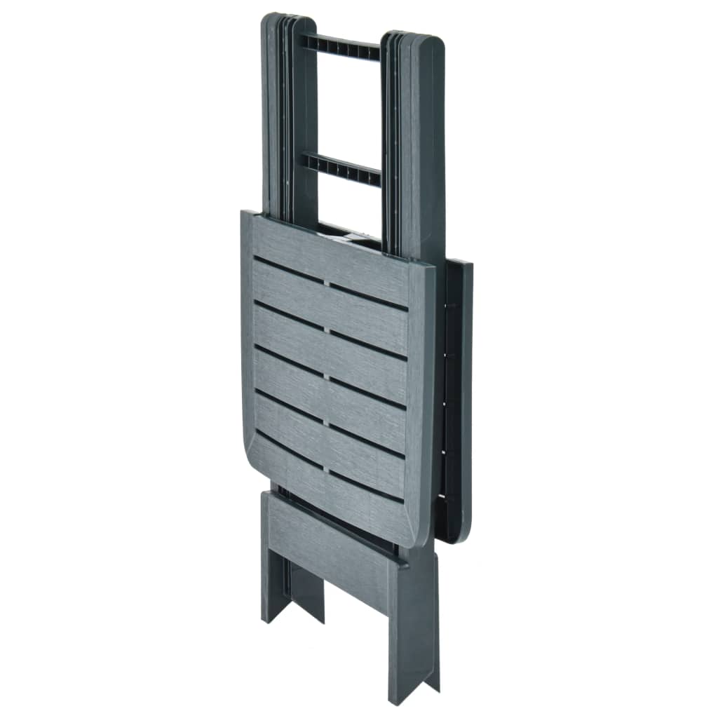 Τραπέζι Κήπου Πτυσσόμενο Πράσινο 79 x 72 x 70 εκ. Πλαστικό 5