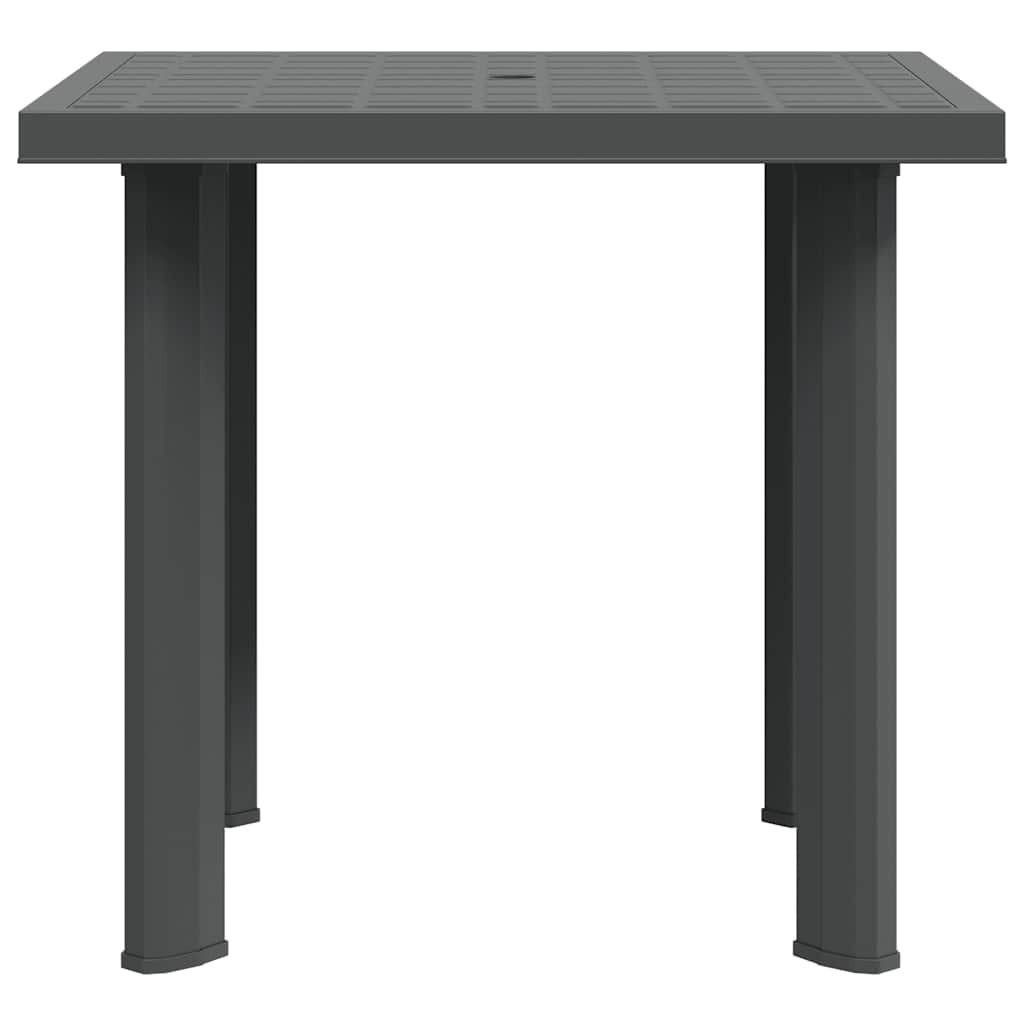 Τραπέζι Κήπου Ανθρακί 80 x 75 x 72 εκ. Πλαστικό 5