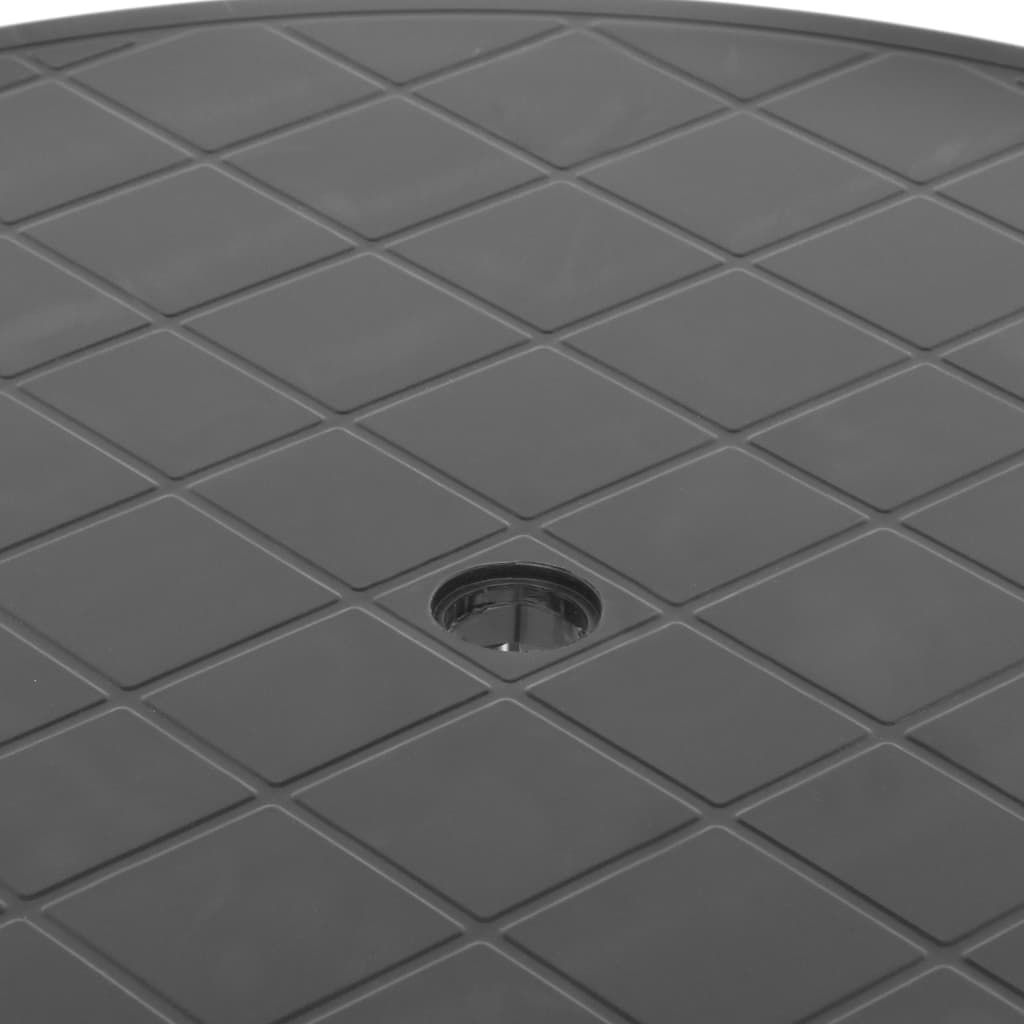 Τραπέζι Κήπου Ανθρακί 89 εκ. Πλαστικό 5