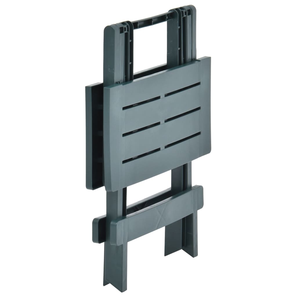 Τραπέζι Κήπου Πτυσσόμενο Πράσινο 45 x 43 x 50 εκ. Πλαστικό 4