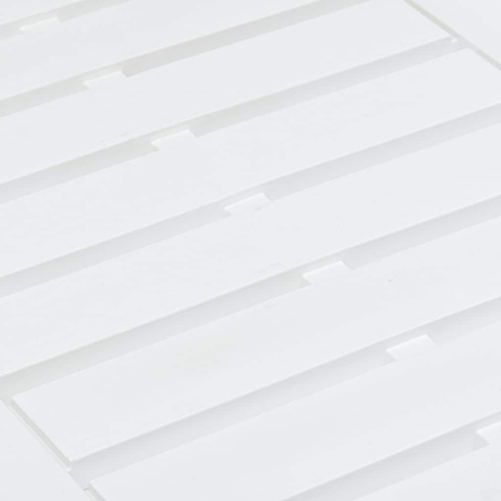 Τραπεζάκι Κήπου Λευκό 78 x 55 x 38 εκ. Πλαστικό 4