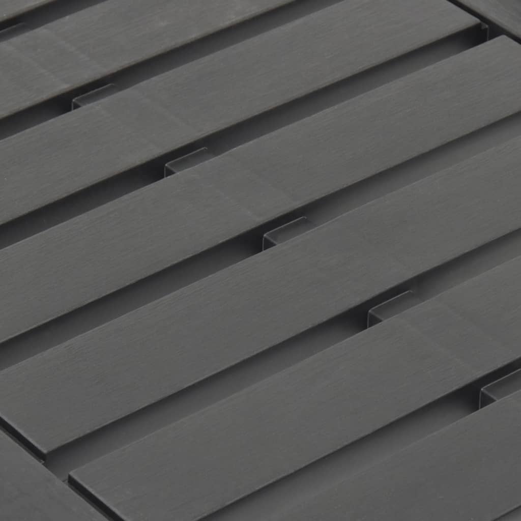 Τραπεζάκι Κήπου Ανθρακί 78 x 55 x 38 εκ. Πλαστικό 4