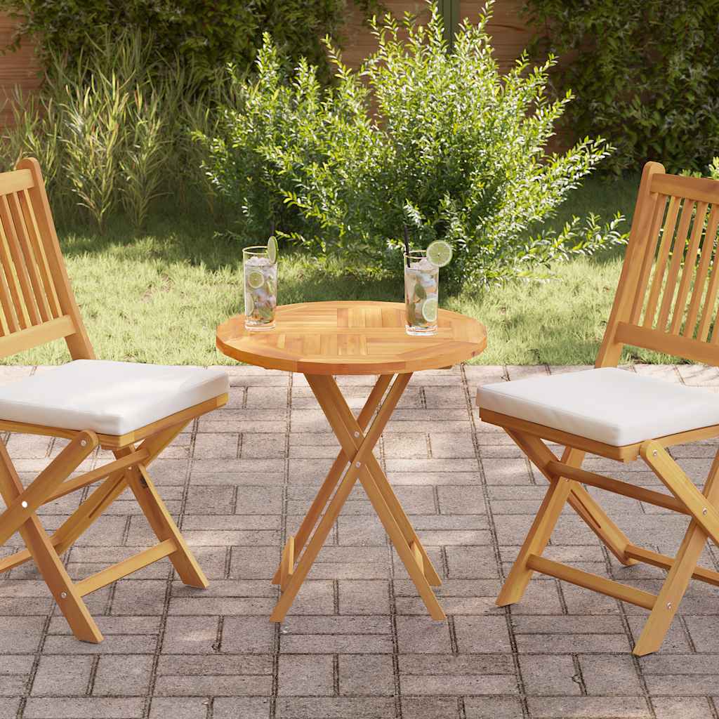 Επιφάνεια Τραπεζιού Στρογγυλή 2,5 εκ. 60 εκ. Μασίφ Ξύλο Teak 1