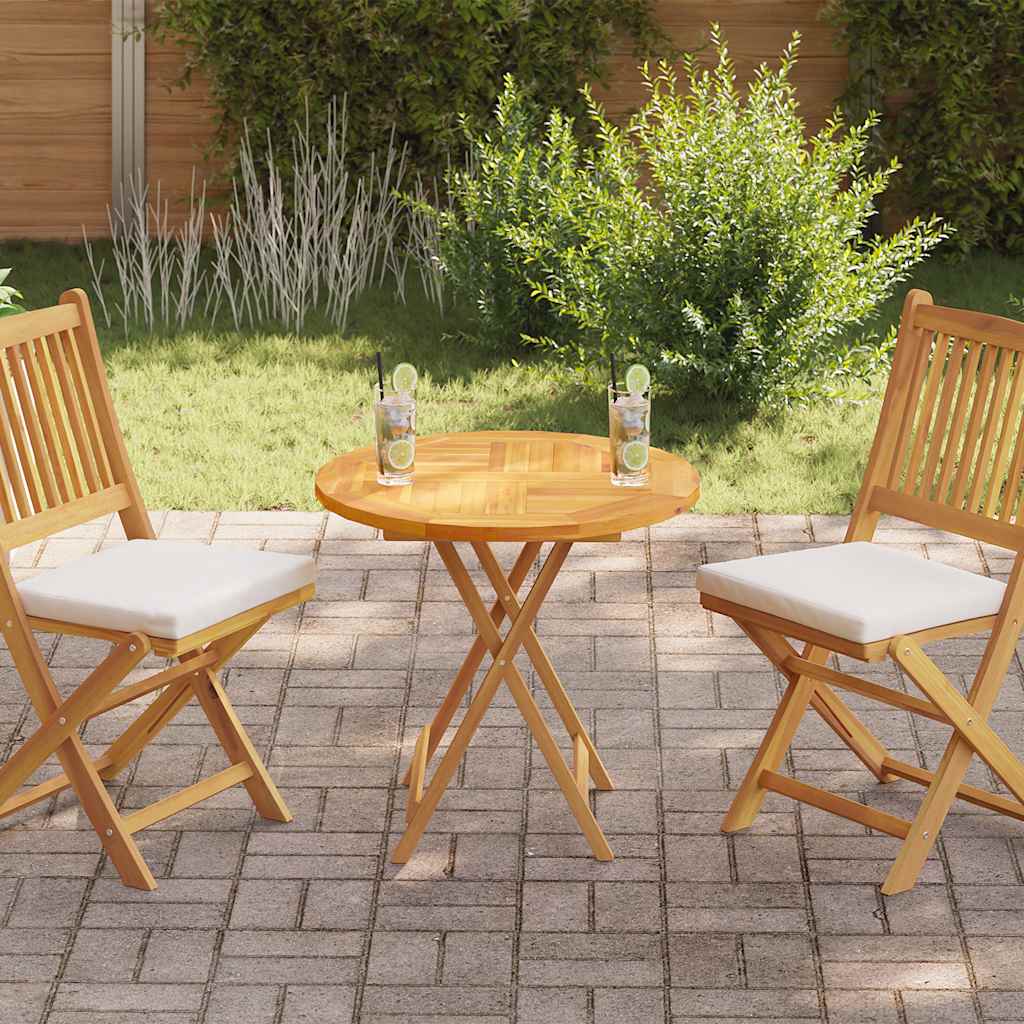 Επιφάνεια Τραπεζιού Στρογγυλή 2,5 εκ. 70 εκ. Μασίφ Ξύλο Teak 1