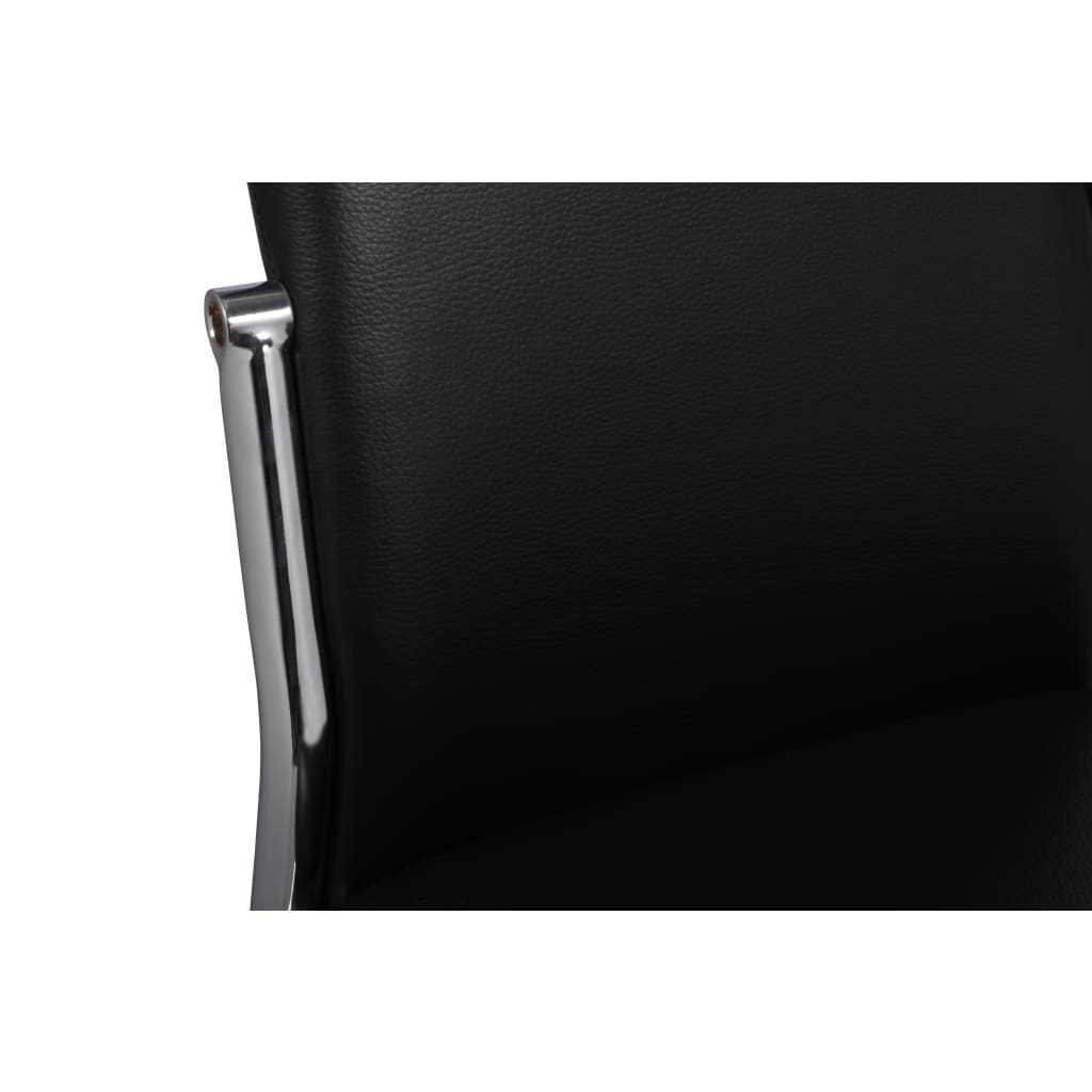 Καρέκλες Τραπεζαρίας 4 τεμ. Μαύρες από Συνθετικό Δέρμα 7