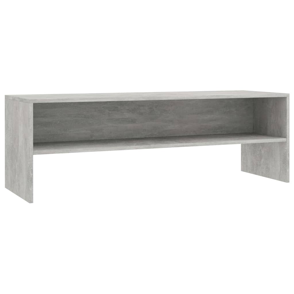Έπιπλο Τηλεόρασης Γκρι Σκυροδέματος 120x40x40 εκ. Επεξ. Ξύλο 2