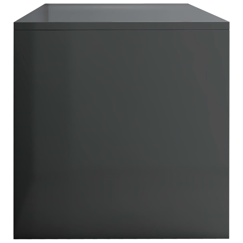 Έπιπλο Τηλεόρασης Γυαλιστερό Γκρι 120 x 40 x 40 εκ. Επεξ. Ξύλο 5