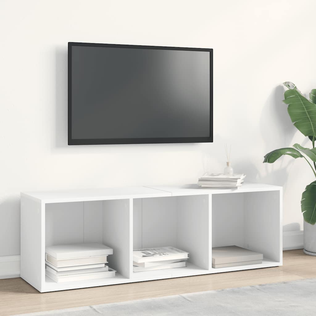 Βιβλιοθήκη/Έπιπλο Τηλεόρασης Λευκό 36x30x114 εκ. Επεξ. Ξύλο 6