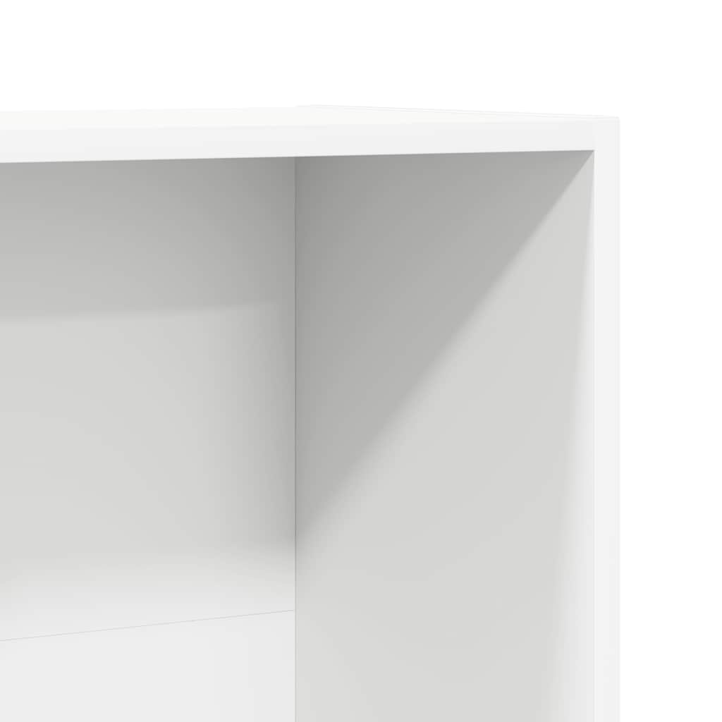 Βιβλιοθήκη/Έπιπλο Τηλεόρασης Λευκό 36x30x114 εκ. Επεξ. Ξύλο 9