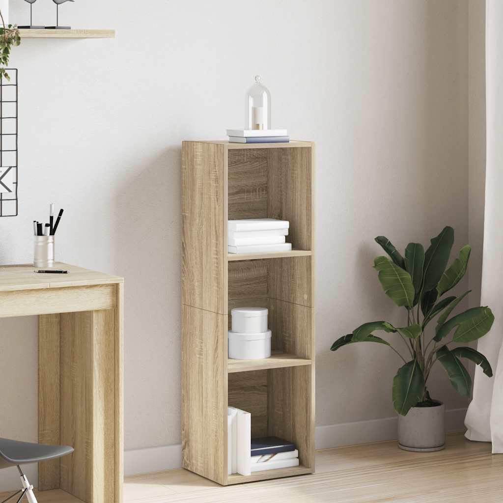 Βιβλιοθήκη/Έπιπλο TV Sonoma Δρυς 36x30x114 εκ. από Μοριοσανίδα 1