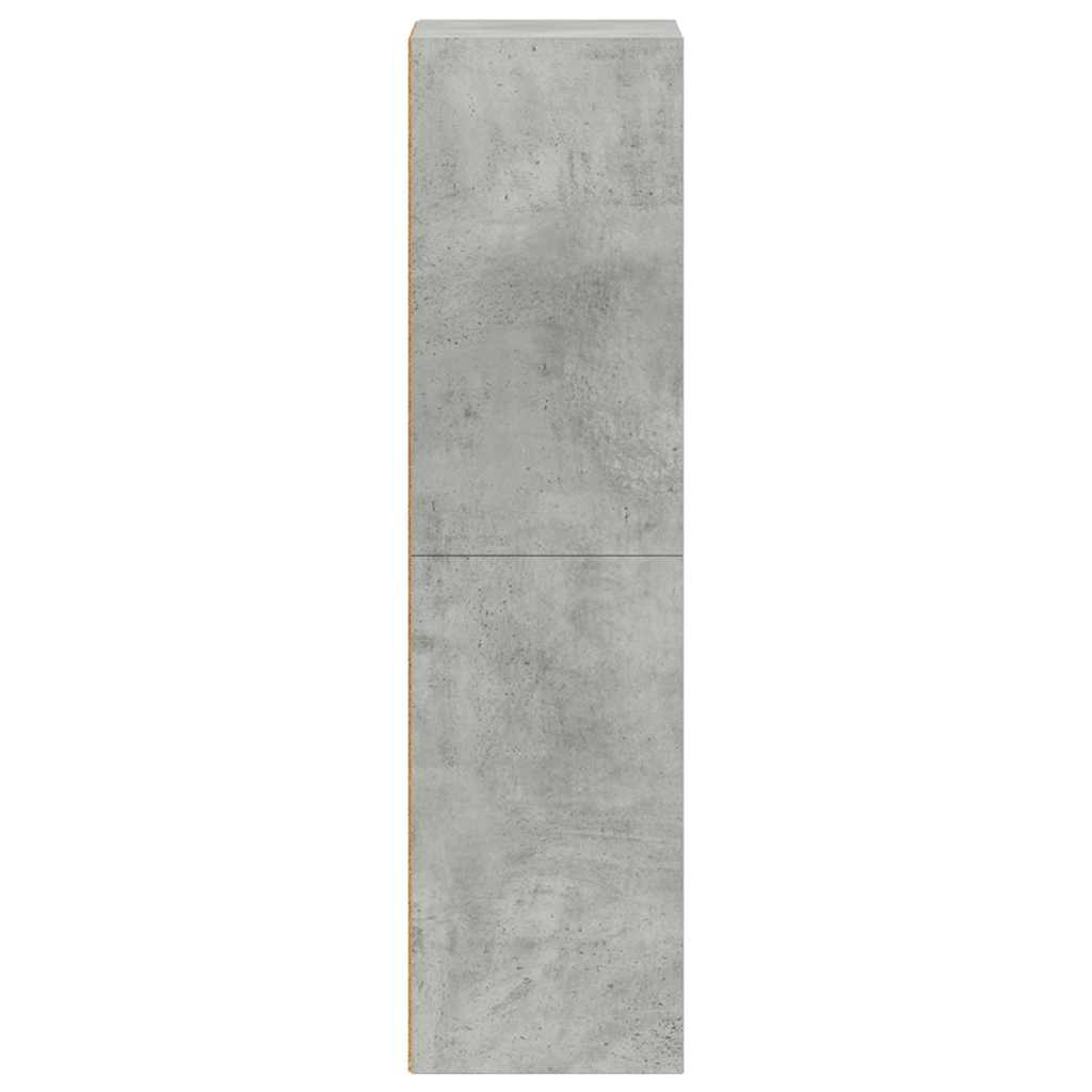 Βιβλιοθήκη/Έπιπλο TV Γκρι Σκυροδέματος 36x30x114 εκ Επεξ. Ξύλο 5