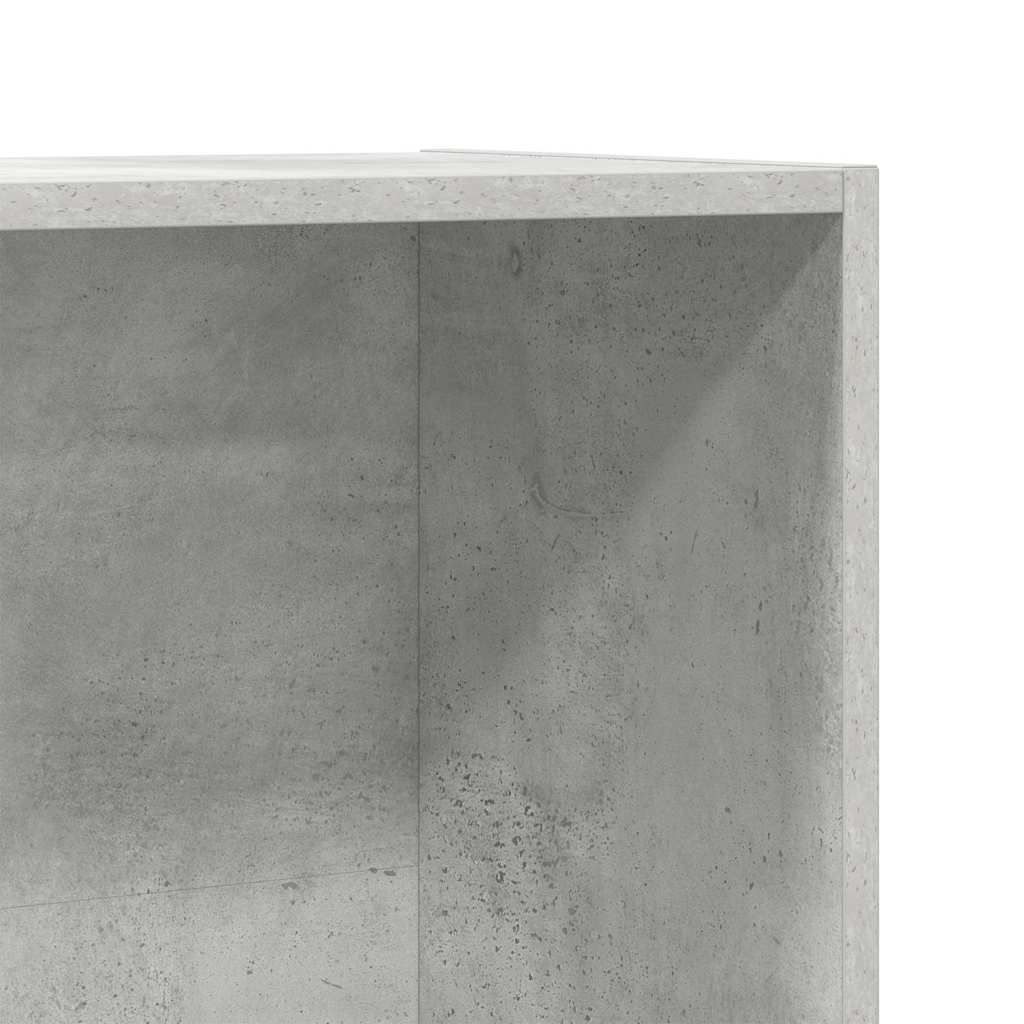 Βιβλιοθήκη/Έπιπλο TV Γκρι Σκυροδέματος 36x30x114 εκ Επεξ. Ξύλο 8