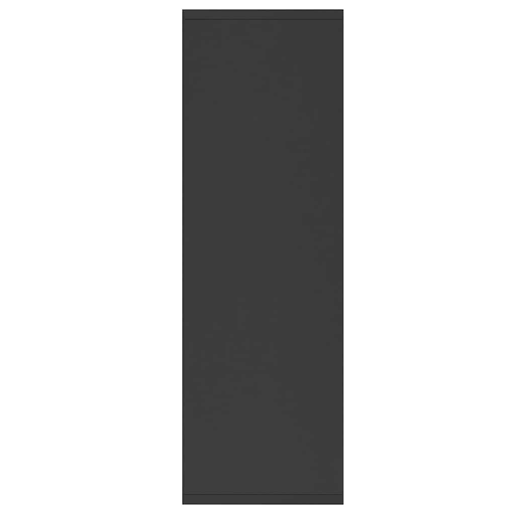 Ραφιέρα / Βιβλιοθήκη Μαύρη 50 x 25 x 80 εκ. από Επεξ. Ξύλο 5