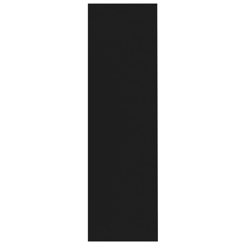 Βιβλιοθήκη Μαύρη 97,5 x 29,5 x 100 εκ. από Επεξ. Ξύλο 5