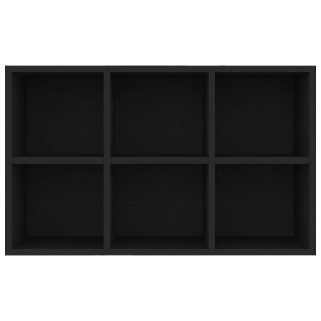 Ραφιέρα / Βιβλιοθήκη Μαύρη 66x30x98 εκ. από Επεξεργασμένο Ξύλο 10