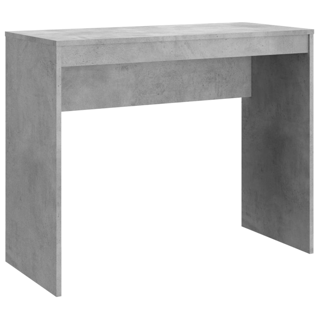 Γραφείο Γκρι Σκυροδέματος 90x40x72 εκ. Επεξεργασμένο Ξύλο 2
