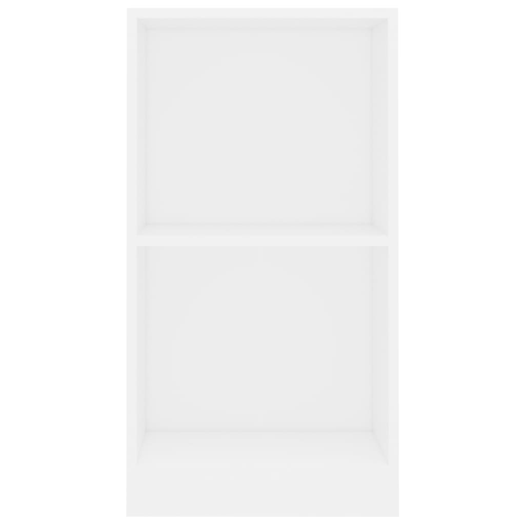 Βιβλιοθήκη Λευκή 40x24x75 εκ. από Επεξ. Ξύλο 4