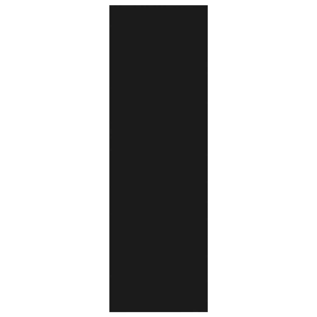 Βιβλιοθήκη Μαύρο 40x24x75 εκ. από Επεξ. Ξύλο 5