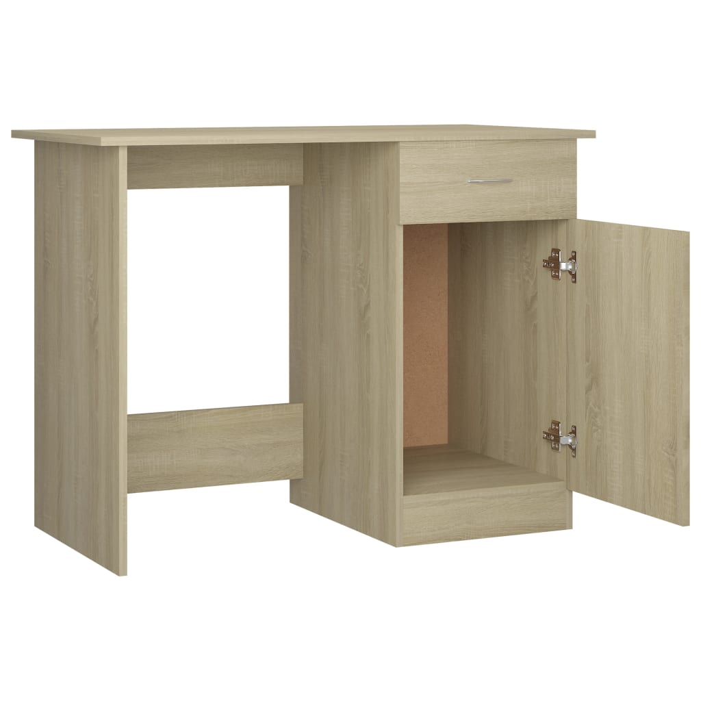Γραφείο Χρώμα Sonoma Δρυς 100 x 50 x 76 εκ. από Επεξ. Ξύλο 5
