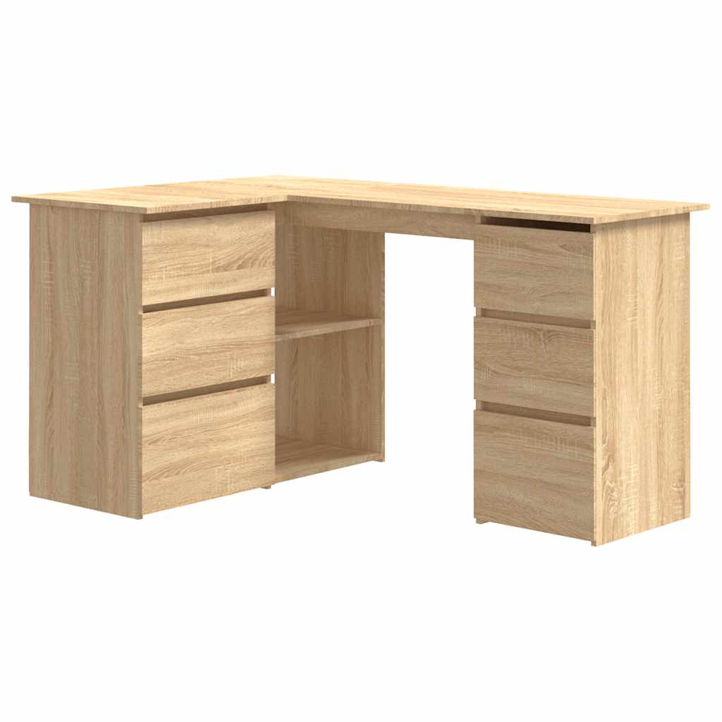 Γραφείο Γωνιακό Sonoma Δρυς 145 x 100 x 76 εκ. από Επεξ. Ξύλο 2