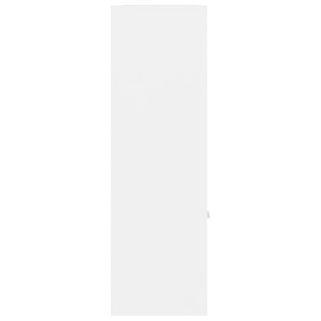 Βιβλιοθήκη Λευκή 98 x 30 x 98 εκ. από Επεξ. Ξύλο 8
