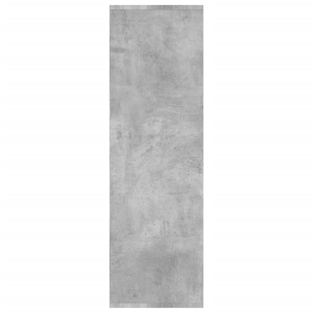 Βιβλιοθήκη Γκρι Σκυροδέματος 98x29x97,5 εκ. Επεξεργασμένο Ξύλο 5