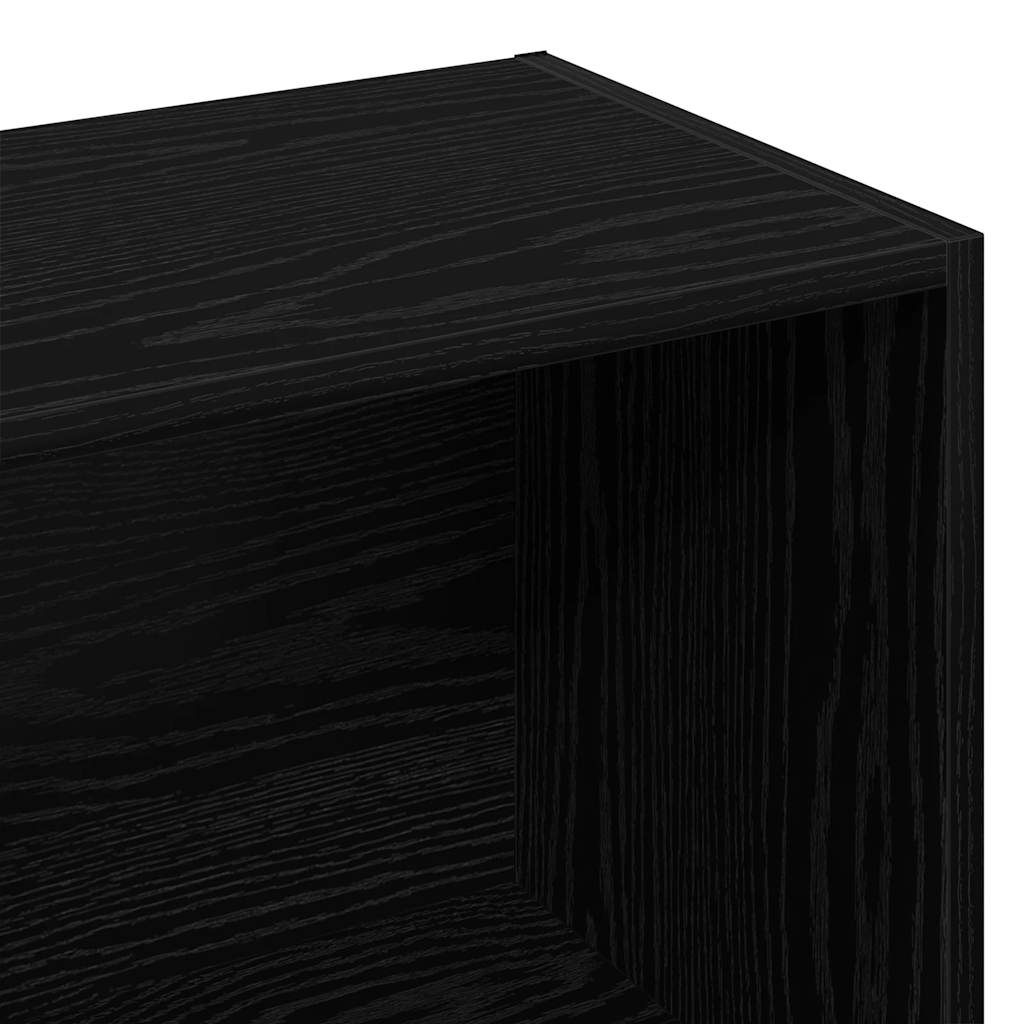 Ραφιέρα με Ντουλάπια Μαύρη 60 x 29,5 x 90 εκ. από Επεξ. Ξύλο 9