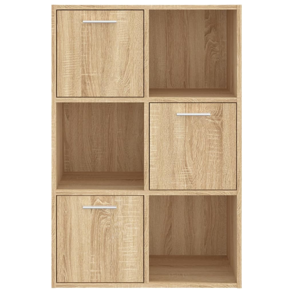 Ραφιέρα με Ντουλάπια Sonoma Δρυς 60 x 29,5 x 90 εκ. Επεξ. Ξύλο 6