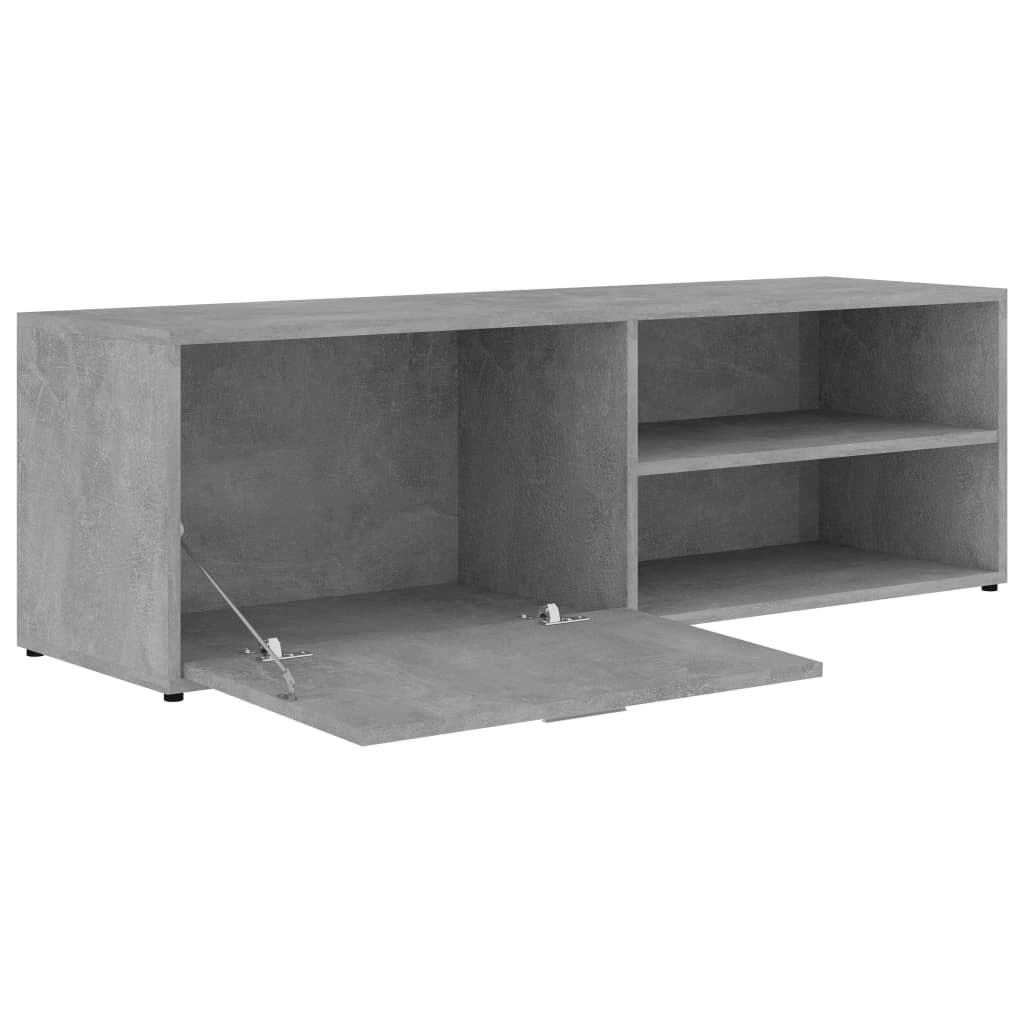 Έπιπλο Τηλεόρασης Γκρι Σκυροδέματος 120x34x37 εκ. Επεξ. Ξύλο 6