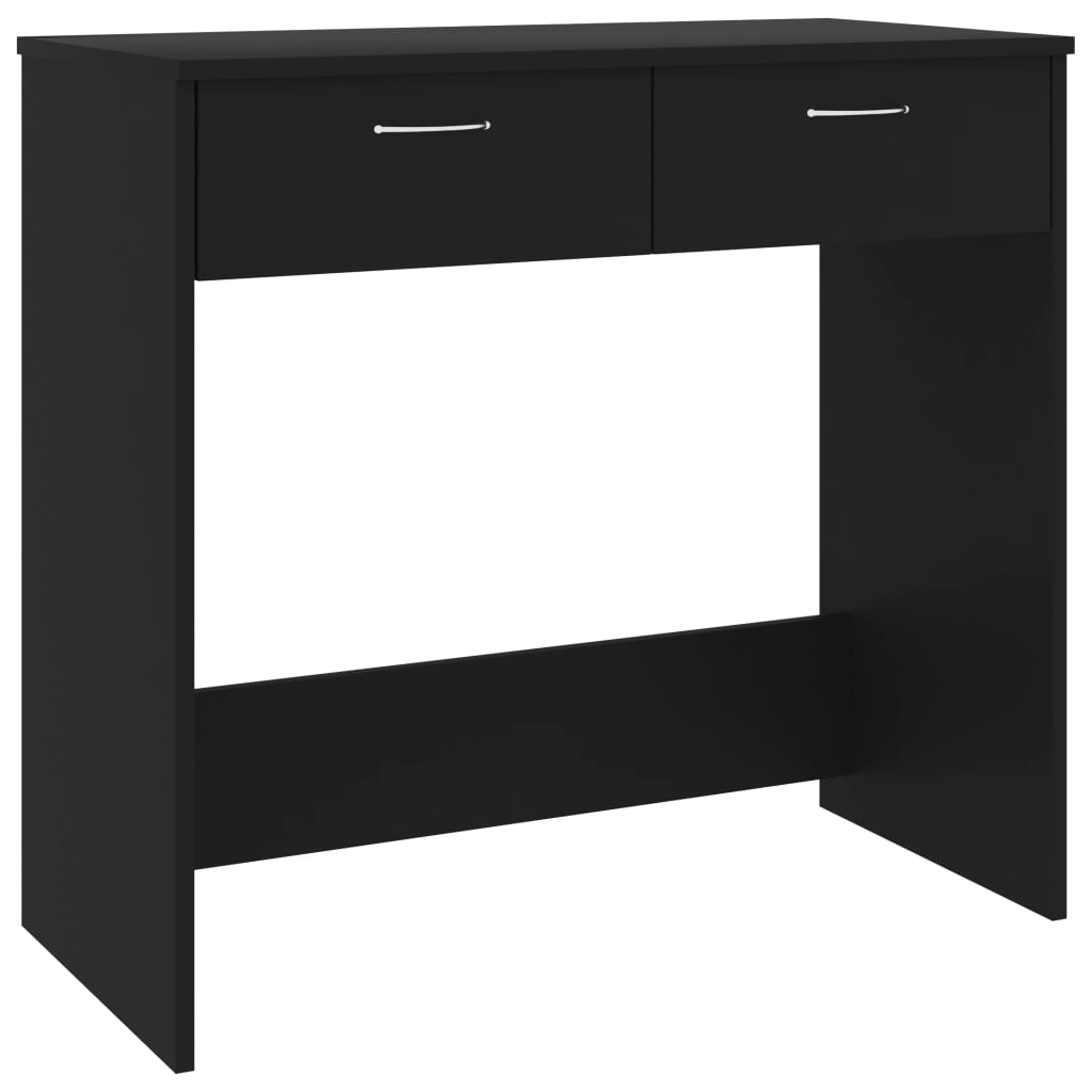 Γραφείο Μαύρο 80 x 40 x 75 εκ. από Επεξ. Ξύλο 2