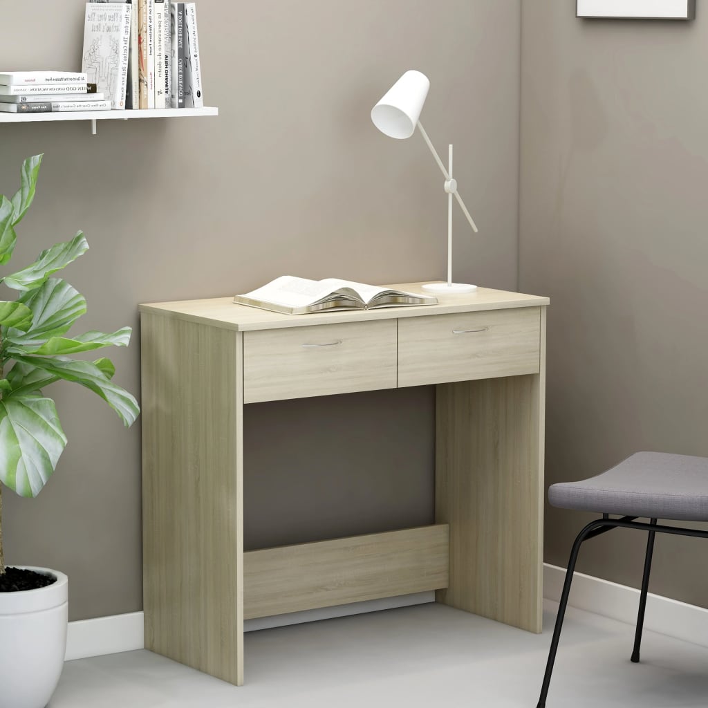 Γραφείο Χρώμα Sonoma Δρυς 80 x 40 x 75 εκ. από Επεξ. Ξύλο 1