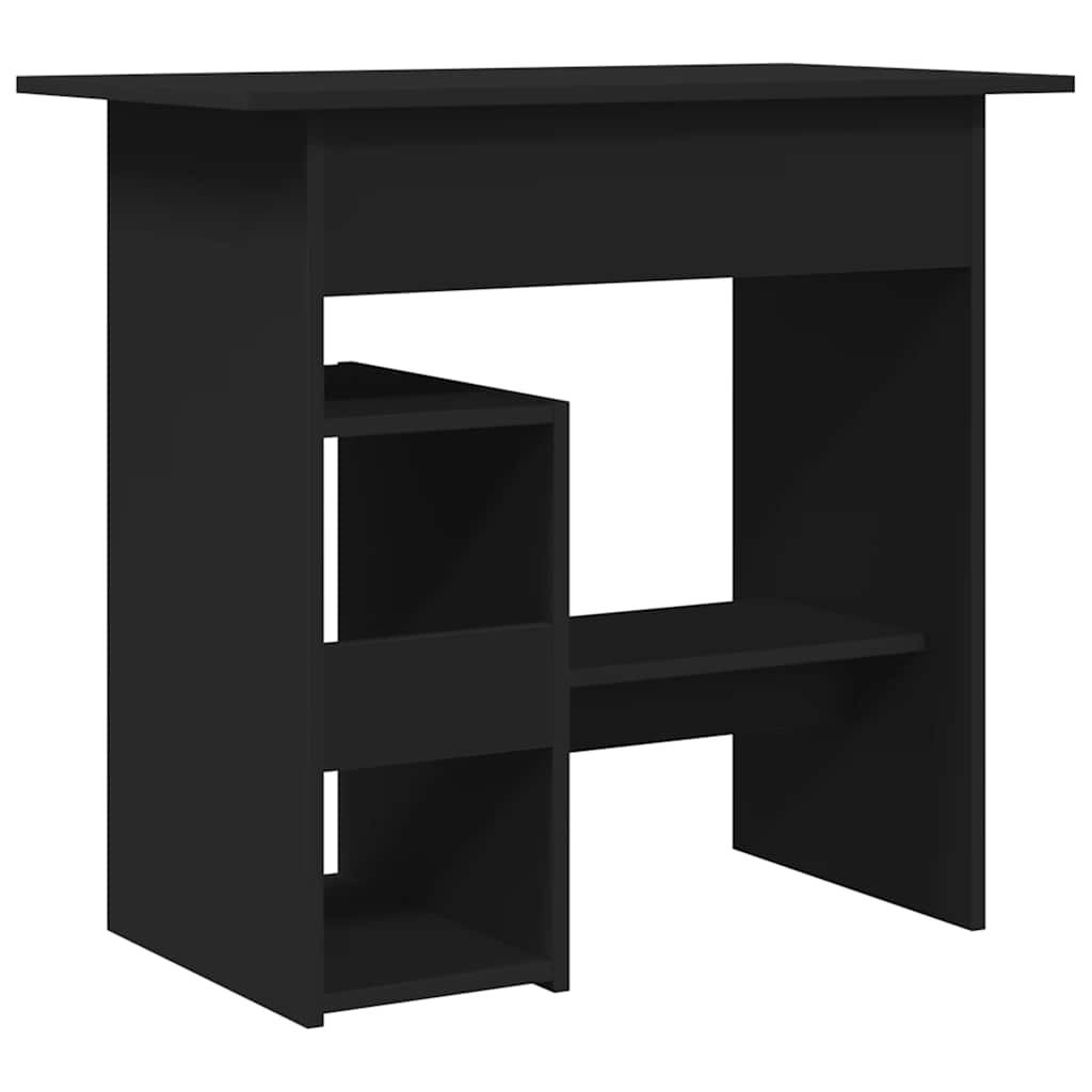 Γραφείο Μαύρο 80 x 45 x 74 εκ. από Επεξ. Ξύλο 6
